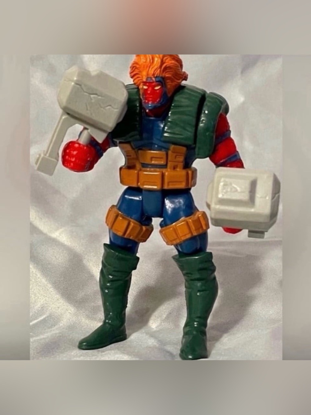 Marvel UNCANNY X-Men X-Force Toy Biz 1993 Grizzly w/hammers Action Figures Toys